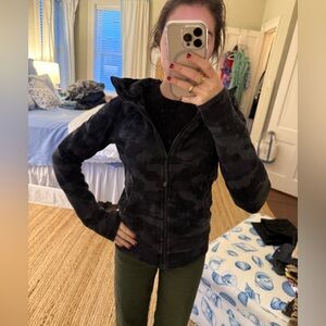 Lululemon Black Camo Scuba Hoodie